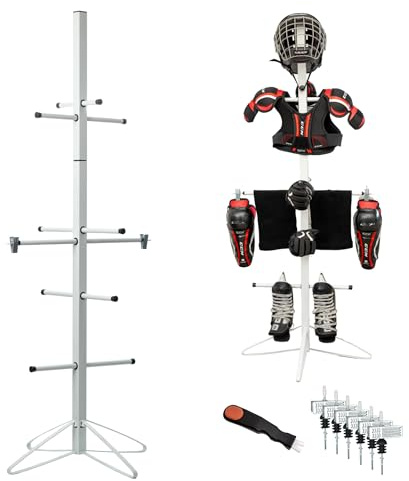 Ceaz Hockey-Zubehör Trockengestell für Hockeyausrüstung, weiß