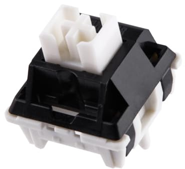 EPOMAKER Zebra 100pcs Linearer Schalter für Mechanische Tastatur. 5-pin 40gf Lubed Creamy Schalter mit POM Stem,21mm Feder Kompatibel mit MX Tastenkappen.