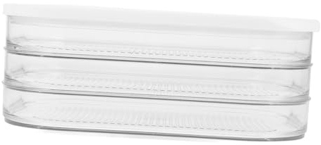BIUDECO Caja De Almacenamiento De Alimentos Transparente Con Tapa Hermética Para Tocino Y Queso Contenedor Para Refrigerador Recipiente De Conservación Para Mariscos Y Mantequilla