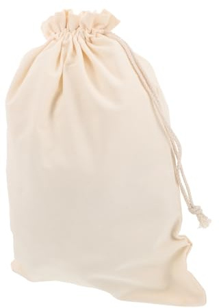 Ciieeo Paquet à Farine en Lin Résistant à L'usure Double Cordon, Grosse Capacité 5kg, Paquet de Rangement Pratique pour Pain Fait Maison, pour Voyage et Dortoir