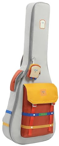 rockible Guitar Bag Padded Guitar Case, Double Shoulder Straps Lightweight Gig Bag, Carrying Bag for 40/41 inch Guitar Acoustic Guitar
