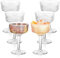 LDXDRU Juego de 6 copas de champán, copas vintage coupé de 260 ml, copas de champán, copas de champán, copas de café expreso y martini, copas de cóctel para despedidas de soltera, ocasiones festivas y