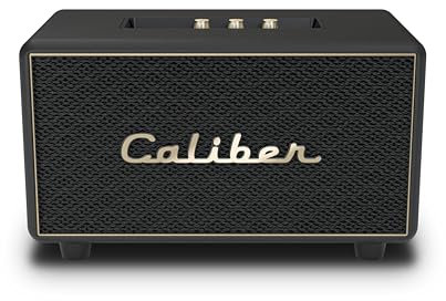 Caliber Bluetooth Lautsprecher - Retro Riley Lautsprecher - USB - 200 Watt - True Wireless Stereo - Equalizer - Schwarz mit Gold - Retro-Look