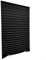 Persiana veneciana de PVC, 60 x 150 cm, sin taladro, cortinas con clips para dormitorio, cocina, baño, fácil ajuste (negro)
