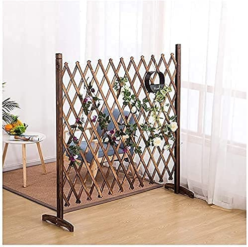 Clôture de Jardin en Bois Massif, Panneau de clôture autoportant pour Bordure de Jardin, clôture en Treillis Mobile et élégante (Couleur Unique, Hauteur 150 cm)