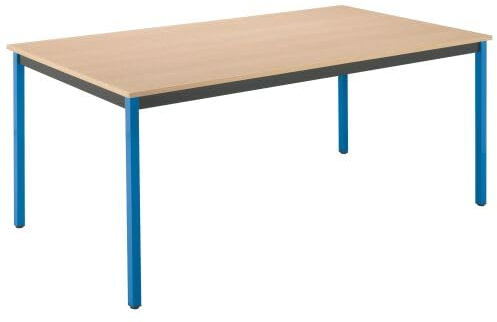 Générique Table Multi-usages hêtre L 160 x P 80 cm - Éco (Hêtre, P 74 x H 160 x L 80 cm, Rouge)