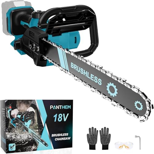 Tronçonneuse électrique sans fil 1000 W 30,5 cm pour Makita 18 V (sans batteries), avec serrure de sécurité, lubrificateur automatique, scie à élaguer, scie à élaguer, tronçonneuse à main, pour