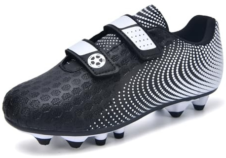 Botas de Futbol Niño Zapatos de Futbol Zapatillas Futbol Césped Artificial Tacos Profesional Entrenamiento Aire Libre Deporte Antideslizante Cómodo Unisex 28-37EU