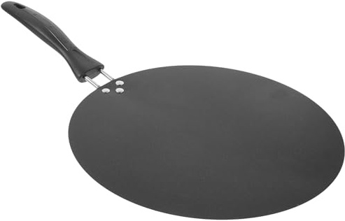 TOKIDNY Padella Crepes Antiaderente con Manico Ergonomico Multifunzione per Uova Tortillas e Steak Compatibile Induzione Facile da Pulire e Trasportare