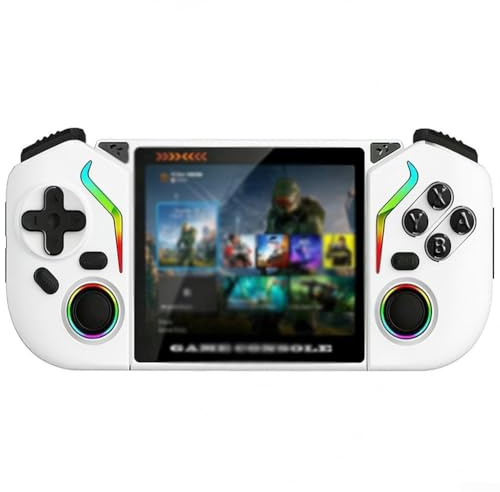 X95pro, console di gioco portatile retrò con display IPS da 3,5, oltre 20000 giochi classici, per sistema Android 9.0, 3000 mAh, memoria espandibile fino a 256 GB, nero (bianco)