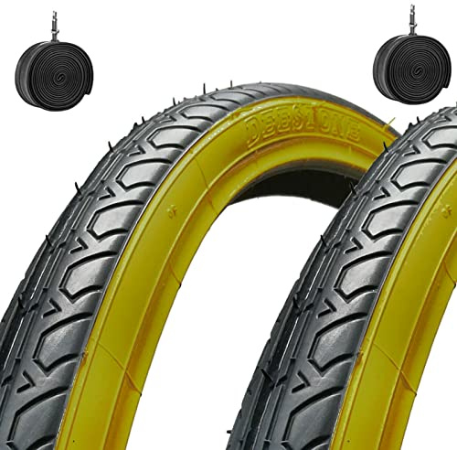 Deestone EBA28PAD 2 COPERTONI NEROPARA + 2 CAMERE d'Aria per Bicicletta Bici City Bike Trekking 700 X 28 1 5/8 1/8 (28-622)