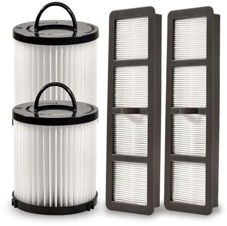 SaferCCTV Replacement EF6 HEPA Filter and Washable Reusable Cup Filter Vacuum Filter DCF21 Replace#67821, 68931, 68931A, EF91 Compatible with Eureka Airspeed AS1000 Series Upright Vacuum Cleaners (2