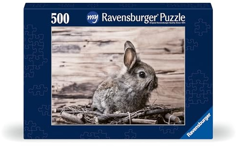 Ravensburger Fotopuzzle 500 Teile mit eigenem Bild Querformat Dunkelblau | 500 Teile, Zum Selbstgestalten, Personalisierte Fotogeschenke, Für Kinder und Erwachsene