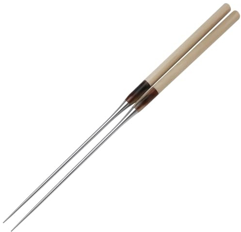 TIKUSAN Plating Chopsticks Moribashi Japanese Restaurant Chef's Traditional Garnishing Tweezers Made in Japan (6.5 Magnolia Handle)