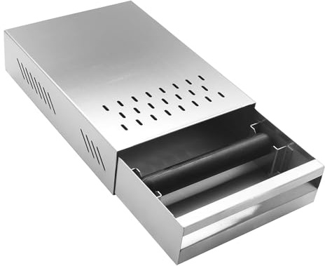 DIBTSA Espresso Knock Box Drawer, 2.5L Capacity Stainless Steel Detachable Coffee Ground Knock Container,For Home,Office,Restaurant and Coffee Shop (Silver)