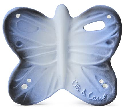 Beißring, Badespielzeug Chewy-to-Go Blues der Schmetterling – Oli und Carol