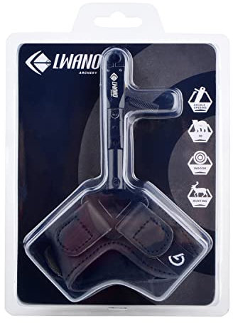 limaity Bogenschießen Compound Bogen Release Sehnenauslöser Aids Aluminiumlegierung Bow Grip Caliper, Outdoor 360 Rotating mit Verstellbar Handschlaufe Spannhilfen für die Jagd (Schwarz)