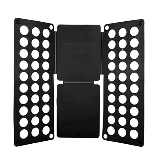 Syfunlv Planche à Plier,Planche à Plier vêtements, Planche à Plier Le Linge, Organiseur Pliable à Rabat, pour Organiser des Vêtement,Pantalon, T Shirts,Chemise Planche À Plier Les Vêtements (Black)