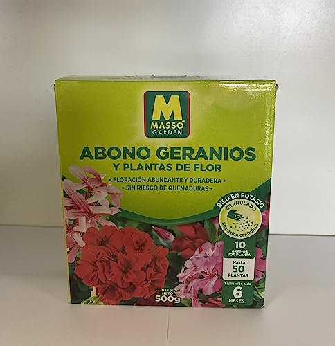ABONO PARA GERANIOS Y PLANTAS DE FLOR 500G