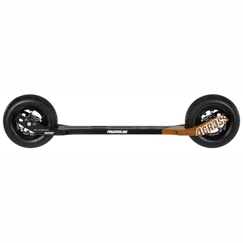 Powerslide Nordic Inline Skate Aluminium Schiene 4-Cross 175, 630mm / 2X 175mm, incl. Luftreifen und Kugellagern