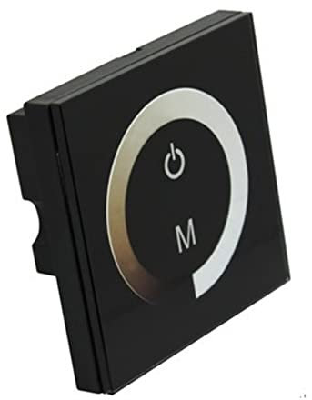 HEYBB Glas-Touch-Panel-Einzelfarbe LED Dimmer 12V, Lichtdimmer-Controller-Schalter Dimmer schalten