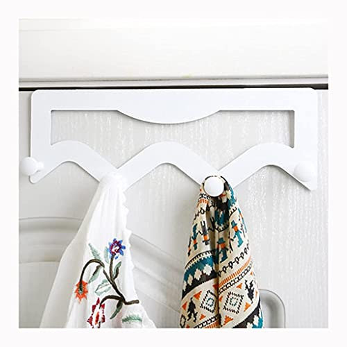 MLLNPP Wandgarderobe Türhaken, 34 cm langer Türhänger aus Edelstahl, Garderobe zum Aufhängen von Kleidung, Hüten und Schlüsseln, Haken, Kleiderhaken für die Wand/Weiß