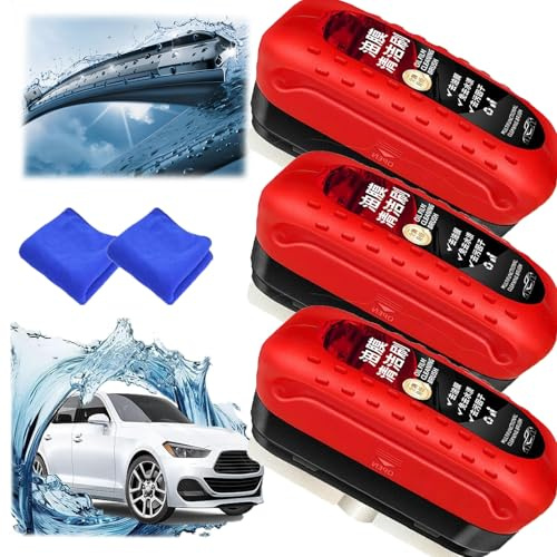 Multifunktionale Kfz-Ölfilm-Reinigungsbürste, Oil Film Cleaning Brush,Ölfilm-Entferner Für Windschutzscheiben,Leistungsstarker Windschutzscheibenreiniger & Ölfilm-Entferner