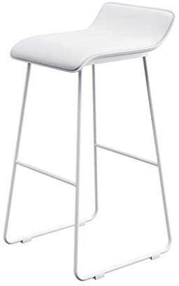 ZLQRTUD Barsool Hochstühle, modernes Möbeldesign – Bar in Thekenhöhe, niedrige Rückenlehne, Metallfuß – Sitz aus Kunstleder, A, 75 cm