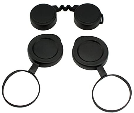 Hoement Binoculars Lens Caps and Eyepiece Covers Set Rubber Objective Lens Protectors Universal Fit for Outdoor Sports and Hiking Accessories