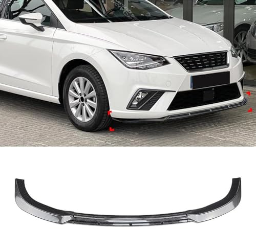WETCL Lip Parachoques Delantero,para Seat Ibiza MK5 Standard FR 2018 2019 2020 2021 2022 2023,Coche Parachoques Delantero Labio Divisor Difusor Trim Kit lip Spoiler Delantero Frontal