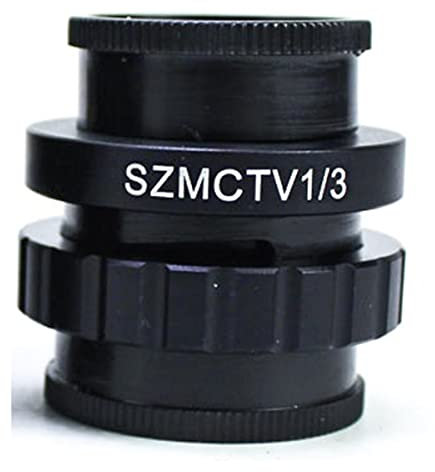 TYZK Mikroskopzubehör 1/2 1/3 1x Adapter 0. 3X 0,5 × C. Mount Linse Adapter Stereo-Mikroskop-Zubehör Haltbarkeit und zuverlässige Leistung(0.3X and 1-3)