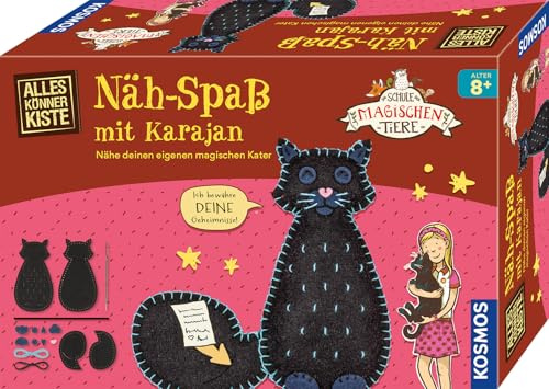 Kosmos Die Schule der magischen Tiere Näh-Spaß mit Karajan | Nähset für Anfänger und Bastelset Kinder ab 8 Jahren, enthält Filzstoff, Nadel, Stickgarn und Füllmaterial