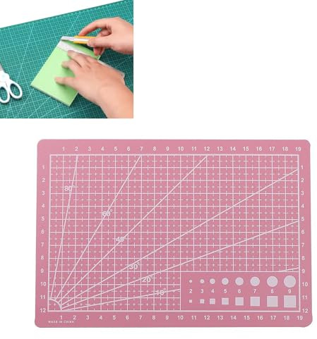 Tappetino da cucito autorigenerante, formato A3, a doppia faccia, a 5 strati, per tessuti, trapuntatura, patchwork, progetti artistici, hobby, per artigianato, cucito, scrapbooking (rosa)