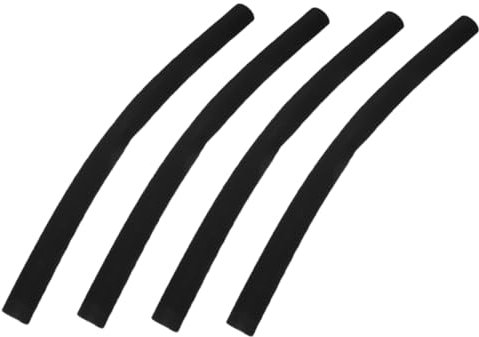 Abaodam 4pcs Universal Handlebar Sleeve Grip Cover for Baby Stroller, Soft Black Sponge Handle Protector, Non-slip Cart and Trolley Handle Wraps for Infant Walker and Wheelchair