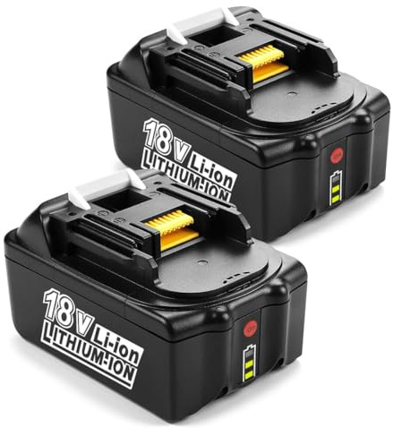 PaillYue 2 Stück Ersatzakku für Makita BL1850B Akku 18V 5,0Ah Kompatibel mit Bohrschrauber Makita DDF482Z DDF484Z DDF485Z DDF487Z DDF489Z, Akku-Kettensäge DUC353 DUC254Z DUC101Z DUC302Z DUC256Z