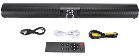 Gearwell Soundbar, Bluetooth 5.3 TV Speaker with 20W 3D Stereo Audio, RGB Ambient Light Subwoofer Sound Bar for Home Theatre, PC Monitor, Laptop and Gaming Console Audio