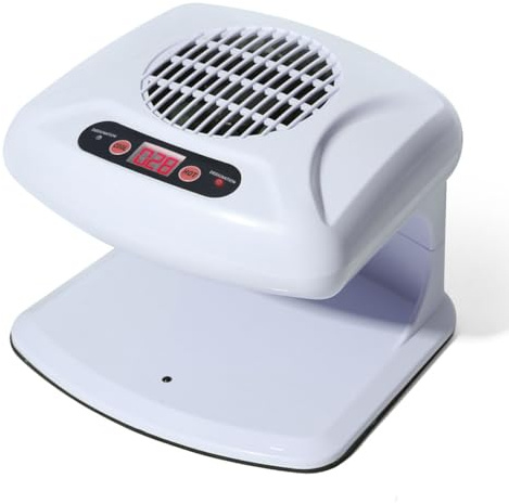 Fangxuee Séchante à Ongles de 300W avec Capteur Automatique pour le Vernis Régulier, le Séchage à L'Air Chaud et Froid pour une Utilisation Du Salon, Bougie de L'UE Blanche