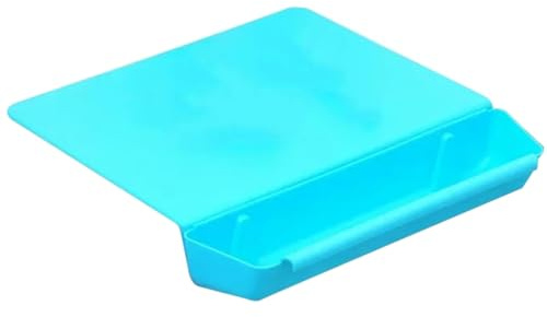 Fangxuee Tagliere da Cucina Color Caramella, Pratico 2-in-1, con Scomparto per, in Plastica Spessa, Blu