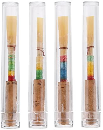 KIMISS Mittelweiches Oboenrohr-Ersatzteilzubehör – 4 Stück Hochwertige Rohrblätter für Oboe – Mittlere Härte