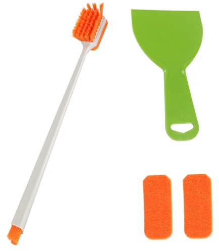 Fish Tank Cleaner with 2 Cleaning Replacement Pads and Plastic Scraper | Aquarium Cleaning Brush, Fish Tank Glass Cleaner for Glass Aquariums Home Kitchen