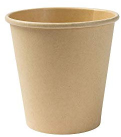 BIOZOYG 50x Disposable Coffee Cups 150 ml / 6 oz, Ø 80 mm Brown - Paper Cups for hot Drinks Plastic-Free - Coffee Cups Disposable