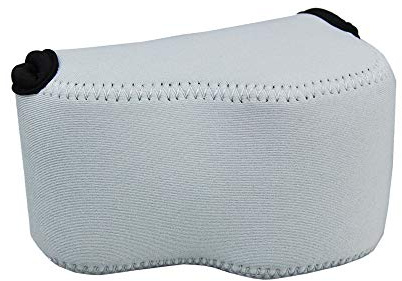 JJC Étui de rangement ultra léger en néoprène pour appareil photo reflex numérique, gris, S, Compacte