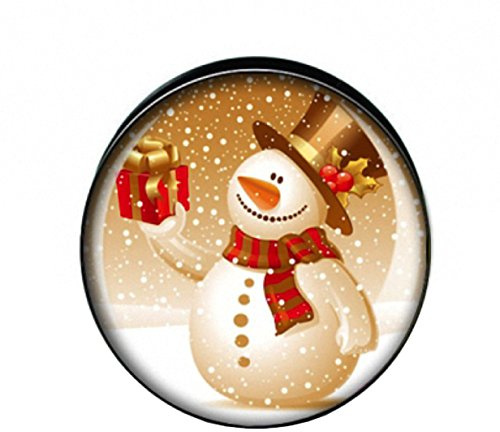 Taffstyle Ohr Plug Flesh Tunnel Piercing Ohrpiercing Picture Weihnachts Motiv Schneemann Geschenk