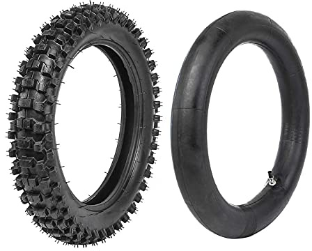 Akozon Inner Tube Tire Set, 70/100-17in Universal Rubber Tire Inner Tube Kit for Pit Pro Trail Dirt Bike and Off‑Road