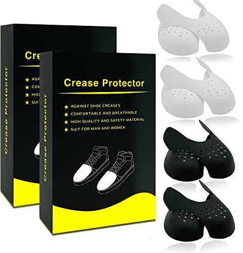 4 Pares Shoe Shield, Protector Zapatillas, Protector Zapatillas Antiarrugas, Diseño Más Grueso para Mayor Comodidad, Protector Zapatillas Deportivas, Crease Protector para Proteger los Zapatos(40-47)