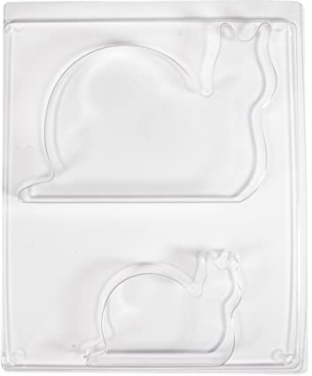 Rayher Gießform Schnecken, 2 Motive, kleine Schnecke 9,5 x 6,6 cm, große Schnecke 15,5 x 11 cm, Tiefe 2 cm, Material PET, zum Ausgießen mit Kreativ-Beton, Raysin-Gießpulver, 5in1 Beton, 36118000