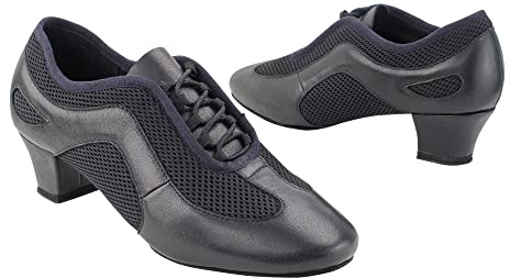 Very Fine Andromeda Womens Black Latin Ballroom Waltz Smooth Salsa Practice Dance Shoes 1.5 Cuban Heel US M 8