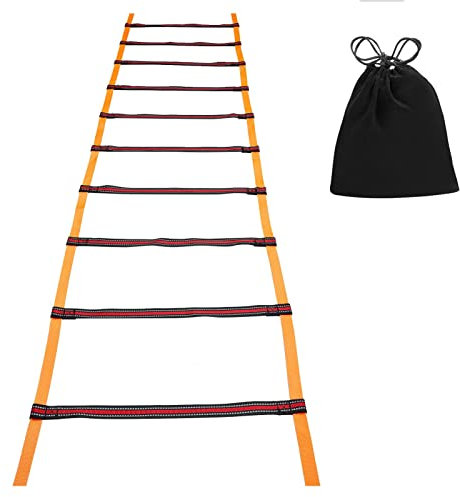 Luckxing di coordinazione per Calcio 5 Scale di coordinazione, di Allenamento velocità Agility/Speed Ladder con Tasca per Calcio, di Allenamento per Bambini, di coordinazione