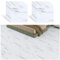 VEELIKE Self Adhesive Floor Tiles Black and White Marble Vinyl Flooring 24 Pieces Stick on Floor Tiles for Bathroom Vinyl Flooring Bedroom Livingroom White Marble Tile Sticker 30 cm × 30 cm