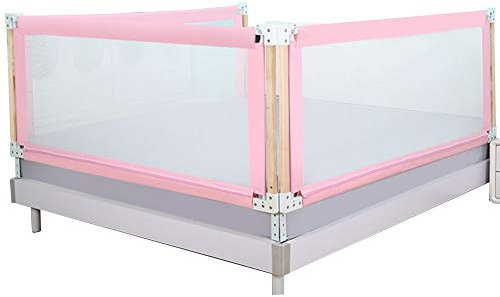 Rieles de cama de altura ajustable con malla ventilada para soporte de cuna convertible, diseño de elevación vertical, 3 lados, protector de cama
